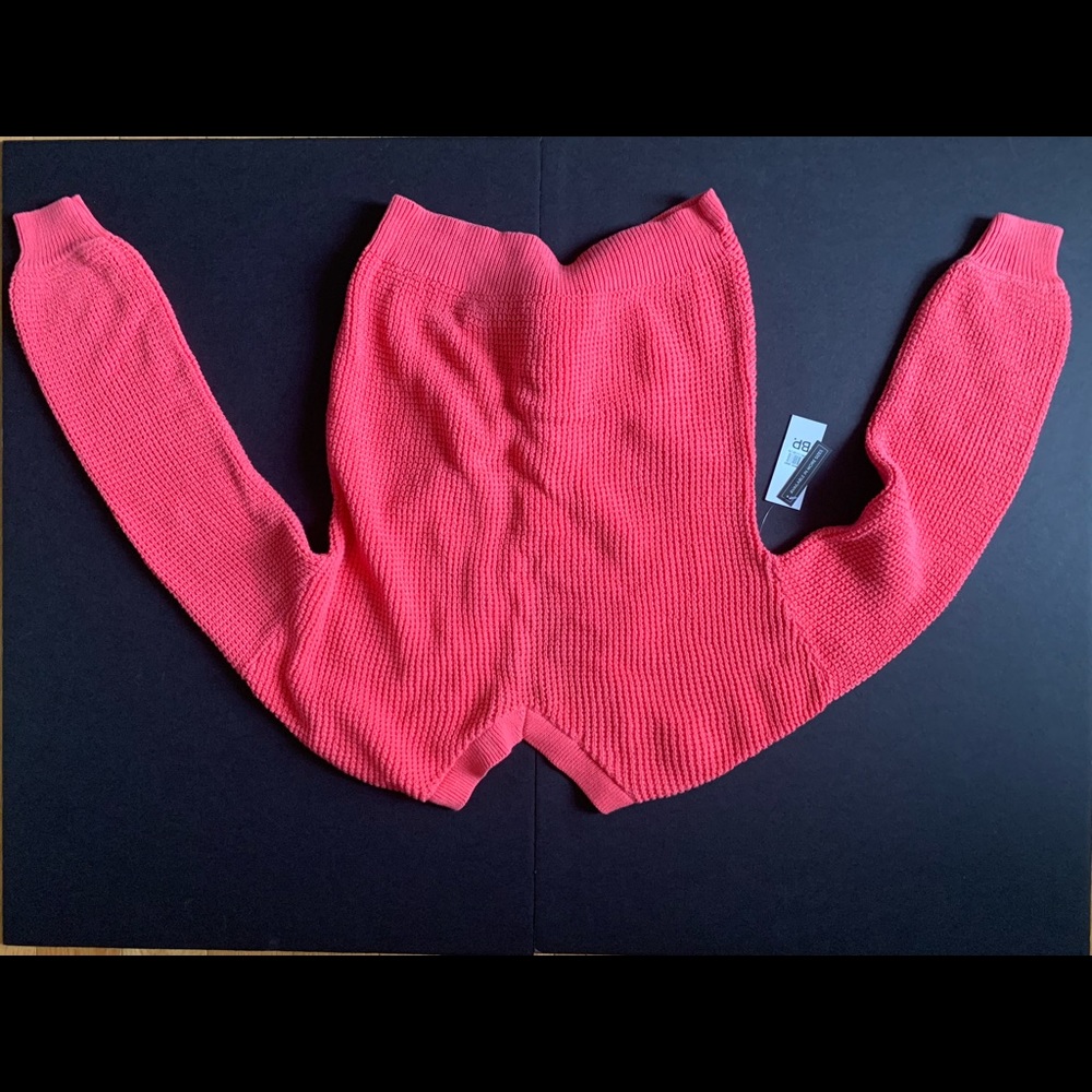 Nordstrom pink sweater with twist knot